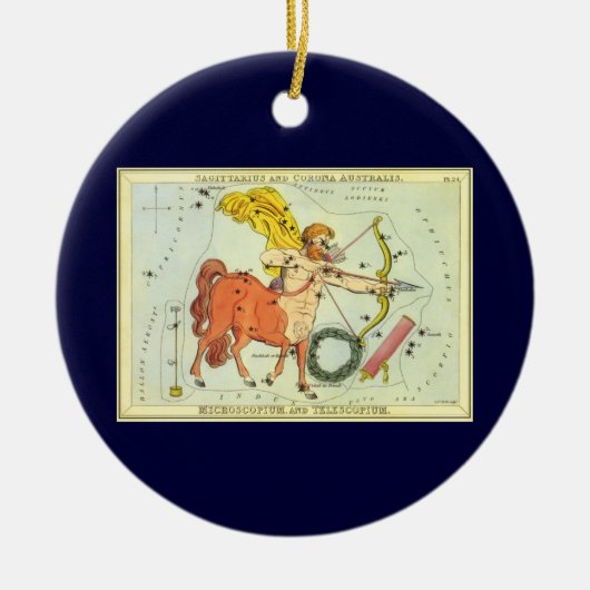 Boogschutter,  sterrenbeeld Urania's Mirror Keramisch Ornament (Voorkant)