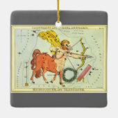 Boogschutter,  sterrenbeeld Urania's Mirror Keramisch Ornament (Achterkant)