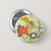Boogschutter,  sterrenbeeld Urania's Mirror Ronde Button 5,7 Cm (Voorkant /achterkant)