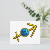 BOOGSCHUTTER STERRENBEELD VERJAARDAG Astrologie Briefkaart (Staand voorkant)