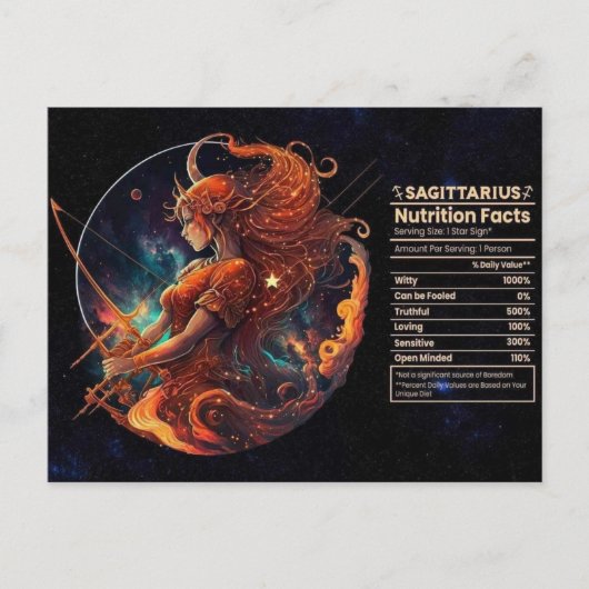 Boogschutter Sterrenbeeld Verjaardagsansichtkaart Briefkaart (Voorkant)