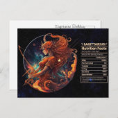 Boogschutter Sterrenbeeld Verjaardagskaart Briefkaart (Voorkant / Achterkant)