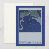 Boogschutter Sterrenbeeld Vintage Zodiac Astrologi (Voorkant / Achterkant)