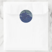 Boogschutter Sterrenbeeld Vintage Zodiac Astrologi Ronde Sticker (Tas)