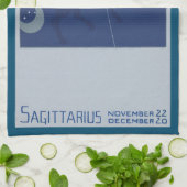 Boogschutter sterrenbeeld vintage Zodiac Astrologi Theedoek (Gevouwen)