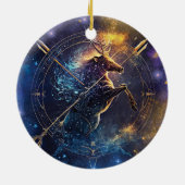 Boogschutter Sterrenbeeld Watercolorontwerp Keramisch Ornament (Achterkant)