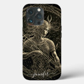 Boogschutter sterrenbeeld zwart goud Case-Mate iPh iPhone Case (Achterkant)