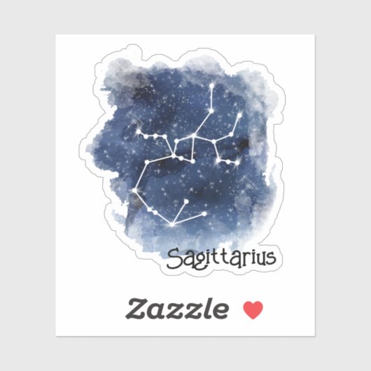 Boogschutter Sterrennacht Constellation Custom-Cut Sticker (Vel)