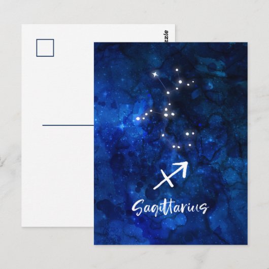 Boogschutter Sterrenstelsel Sterrenstelsel Briefkaart (Voorkant / Achterkant)