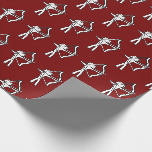 Boogschutter Stickman Cadeaupapier (Hoek)