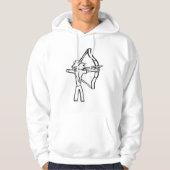 Boogschutter Stickman Hoodie (Voorkant)