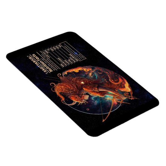 Boogschutter-thema voedingswaarde magneet (Rechterzijde)