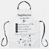 Boogschutter - To-Do List Schort (Voorkant)