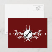 Boogschutter Tribal Briefkaart (Voorkant / Achterkant)