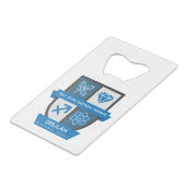 Boogschutter Verjaardag Crest™ 1-21 december Creditkaart Flessenopener (Voorkant Gekanteld)