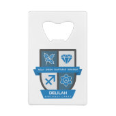 Boogschutter Verjaardag Crest™ 1-21 december Creditkaart Flessenopener (Achterkant)