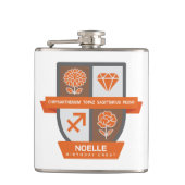 Boogschutter Verjaardag Crest™ 22-30 november Heupfles (Voorkant)