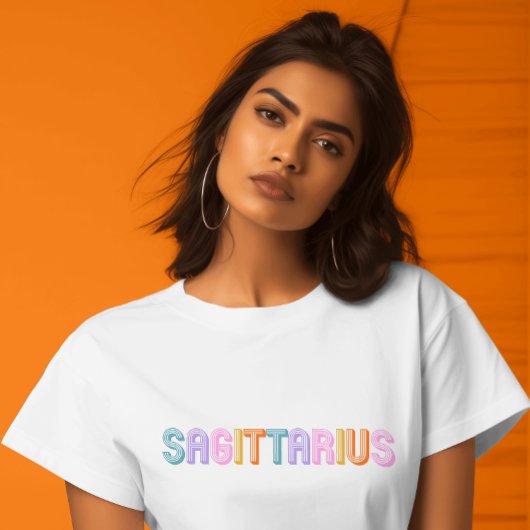 Boogschutter verjaardagen astrologie typografie tr t-shirt