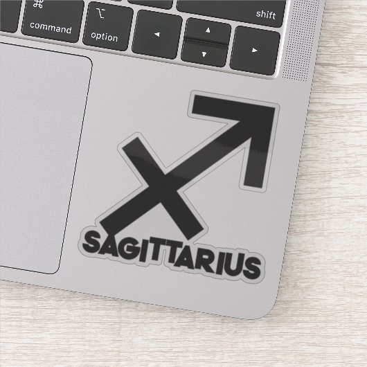 Boogschutter Vet Teken Horoscoop Aangepaste Tekst Sticker (Detail)