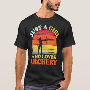 Boogschutter Vintage Gewoon Een Meisje Dat Van Boo T-shirt