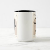 Boogschutter Vrouwelijke Zodiac Design Bruin Zwart Mok (Midden)