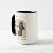Boogschutter Vrouwelijke Zodiac Design Bruin Zwart Mok (Voorkant links)