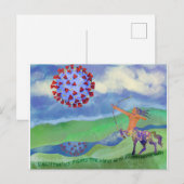 Boogschutter vs. het virus briefkaart (Voorkant / Achterkant)