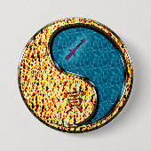 Boogschutter & Water Tijger Ronde Button 7,6 Cm (Voorkant)