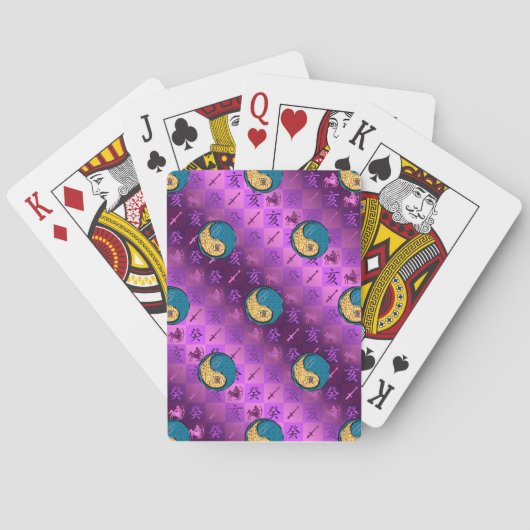 Boogschutter & Water Varken Pokerkaarten (Achterkant)