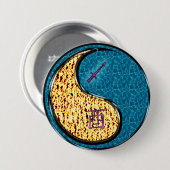 Boogschutter & Waterhaan Ronde Button 7,6 Cm (Voorkant /achterkant)