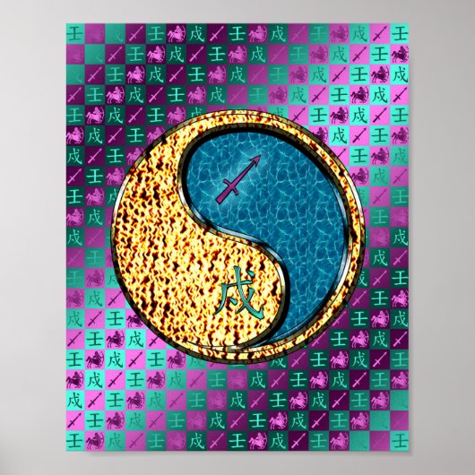 Boogschutter & Waterhond Poster (Voorkant)