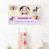 Boogschutter Waterverf 1e Verjaardag | Fotoschildj Spandoek (Insitu)