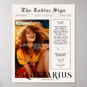 Boogschutter | Zodiac Astrologie Foto Krant Poster (Voorkant)
