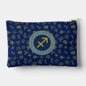 Boogschutter Zodiac + Astrologie Symbolen PTN Gld  Etui (Achterkant)