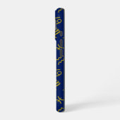 Boogschutter Zodiac + Astrologie Symbolen PTN Gld  iPhone 16 Hoesje (Linkerkant)