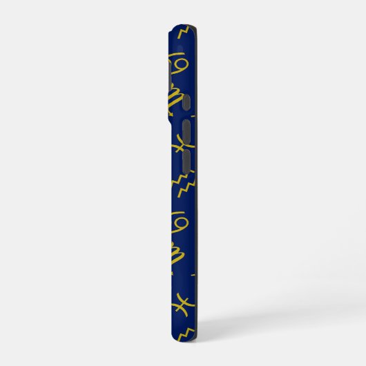 Boogschutter Zodiac + Astrologie Symbolen PTN Gld  iPhone 16 Hoesje (Linkerkant)