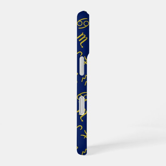 Boogschutter Zodiac + Astrologie Symbolen PTN Gld  iPhone 16 Hoesje (Rechterkant)