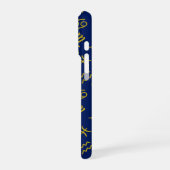 Boogschutter Zodiac + Astrologie Symbolen PTN Gld iPhone Hoesje (Linkerkant)