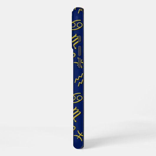 Boogschutter Zodiac + Astrologie Symbolen PTN Gld  iPhone Hoesje (Linkerkant)