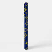 Boogschutter Zodiac + Astrologie Symbolen PTN Gld  iPhone Hoesje (Linkerkant)