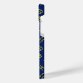 Boogschutter Zodiac + Astrologie Symbolen PTN Gld  iPhone Hoesje (Linkerkant)