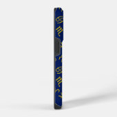 Boogschutter Zodiac + Astrologie Symbolen PTN Gld  iPhone Hoesje (Rechterkant)