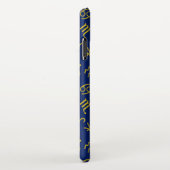 Boogschutter Zodiac + Astrologie Symbolen PTN Gld  iPhone Hoesje (Rechterkant)