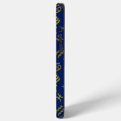 Boogschutter Zodiac + Astrologie Symbolen PTN Gld iPhone Hoesje (Linkerkant)