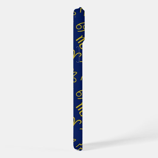 Boogschutter Zodiac + Astrologie Symbolen PTN Gld  iPhone Hoesje (Rechterkant)