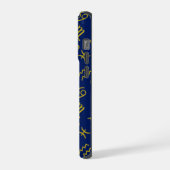 Boogschutter Zodiac + Astrologie Symbolen PTN Gld iPhone Hoesje (Linkerkant)