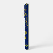 Boogschutter Zodiac + Astrologie Symbolen PTN Gld  iPhone Hoesje (Linkerkant)