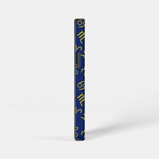 Boogschutter Zodiac + Astrologie Symbolen PTN Gld  iPhone Hoesje (Rechterkant)