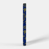 Boogschutter Zodiac + Astrologie Symbolen PTN Gld  iPhone Hoesje (Rechterkant)