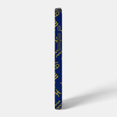 Boogschutter Zodiac + Astrologie Symbolen PTN Gld  iPhone Hoesje (Linkerkant)